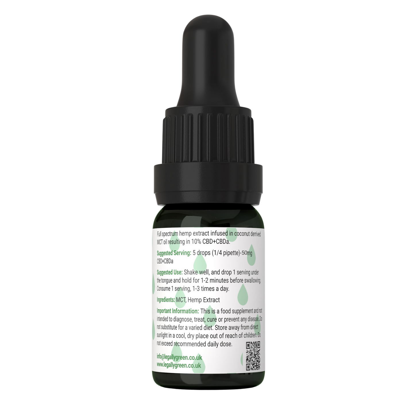 Legally Green Raw Hemp Extract Oil 2000mg CBD+CBDa – 10ml